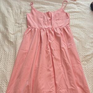 Women’s Pink Spaghetti-Strap Party Dress